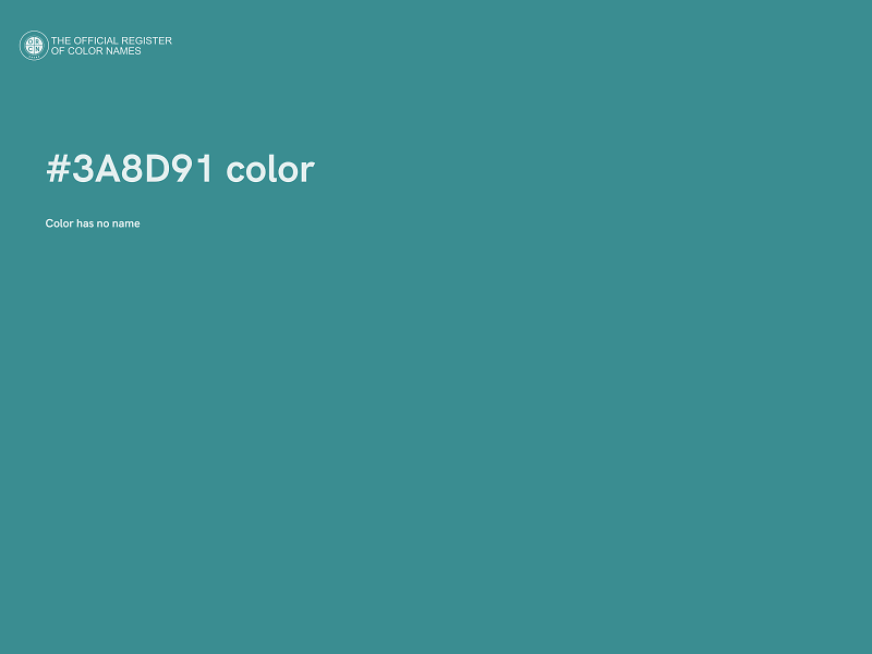 #3A8D91 color image