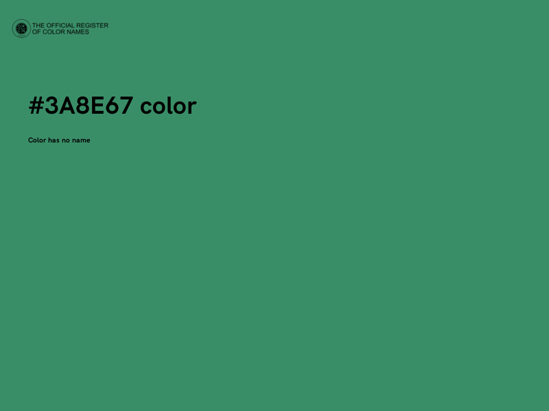 #3A8E67 color image