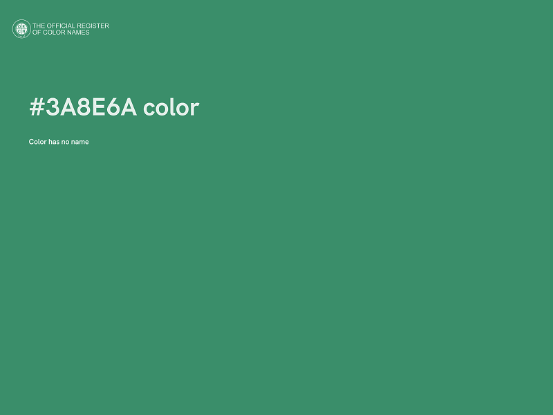 #3A8E6A color image