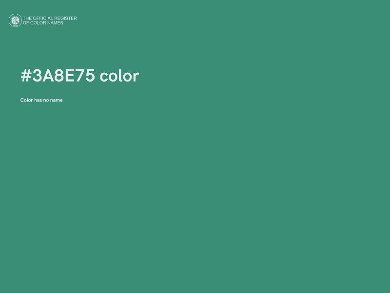 #3A8E75 color image