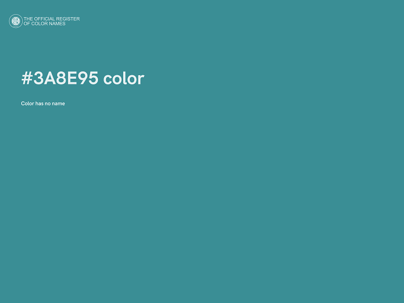 #3A8E95 color image