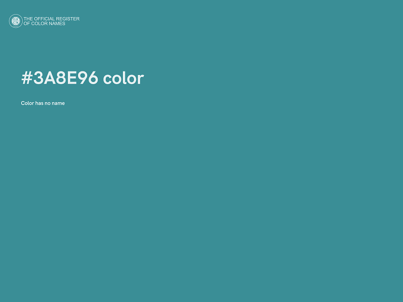 #3A8E96 color image