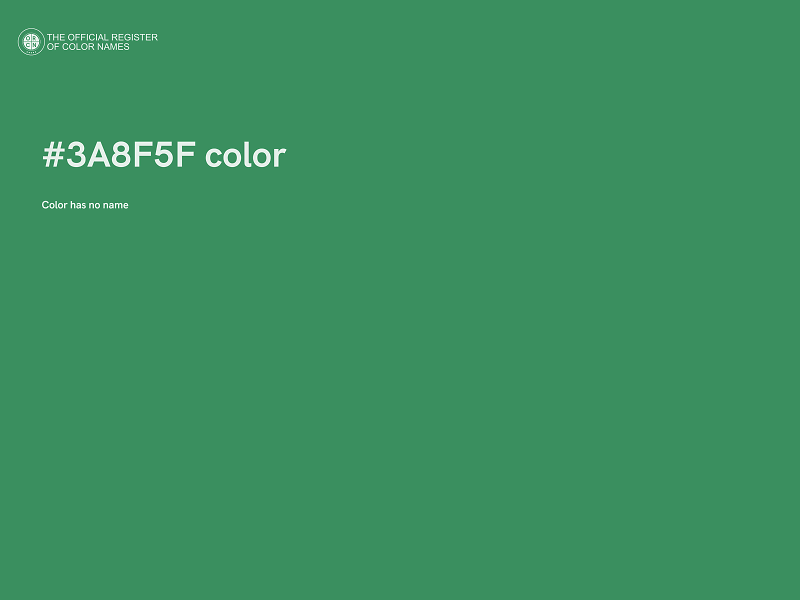 #3A8F5F color image