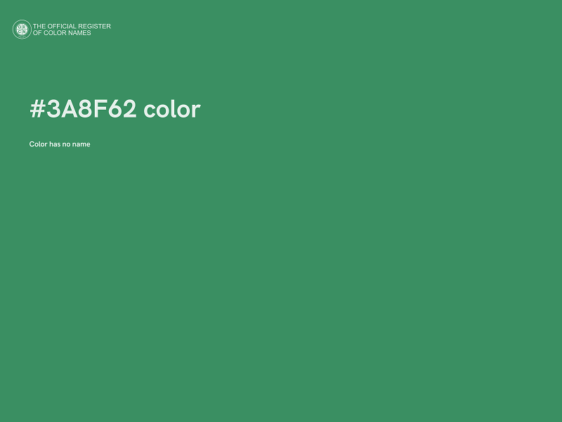 #3A8F62 color image