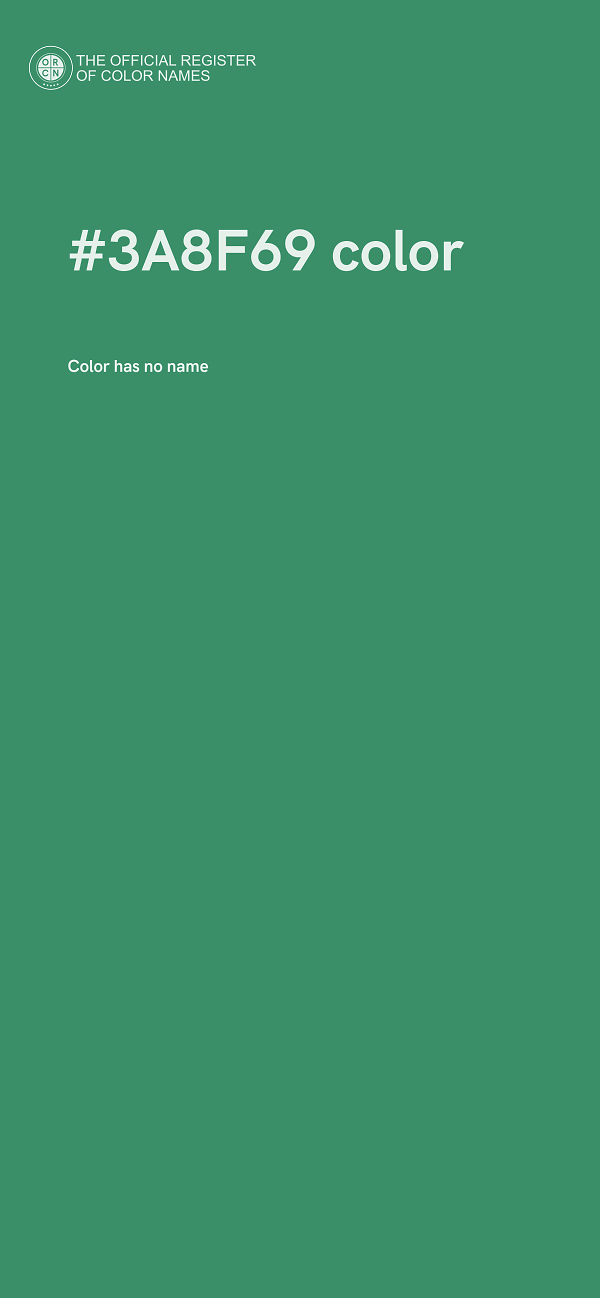 #3A8F69 color image