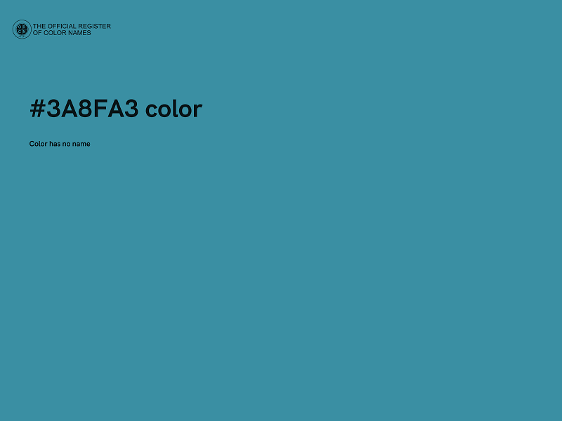 #3A8FA3 color image