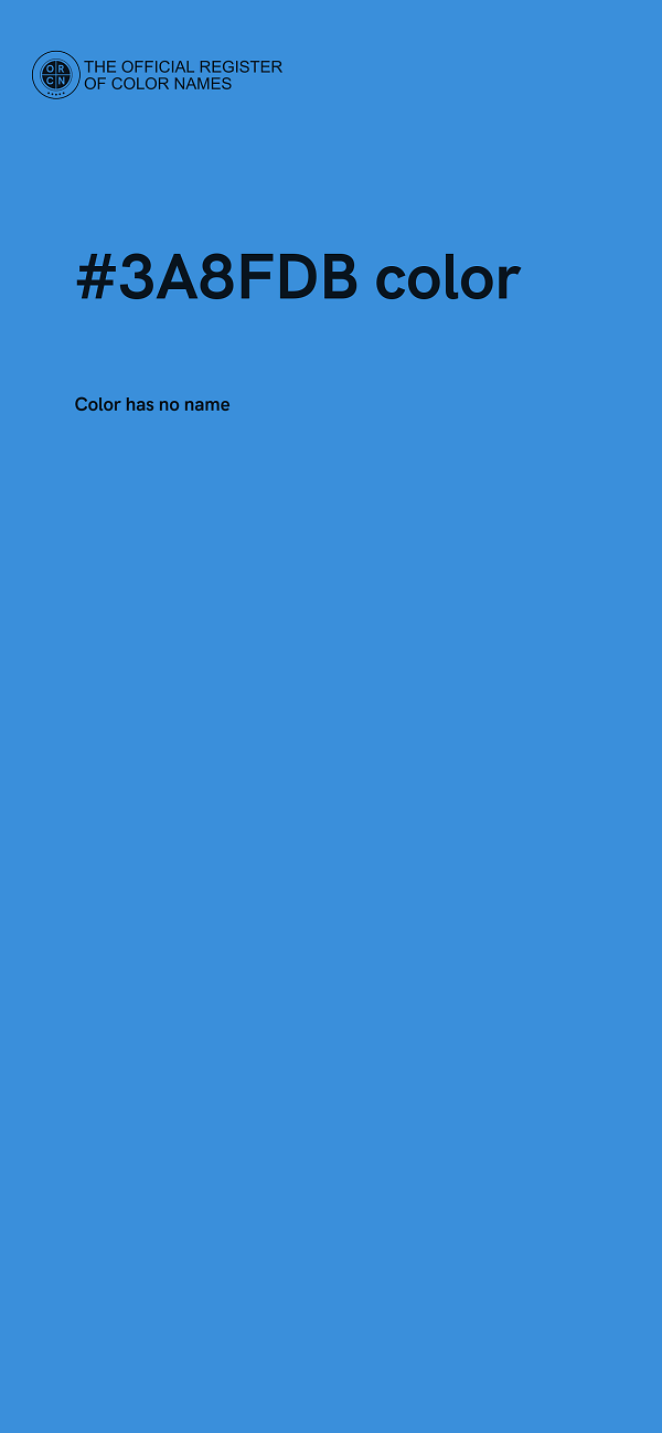 #3A8FDB color image