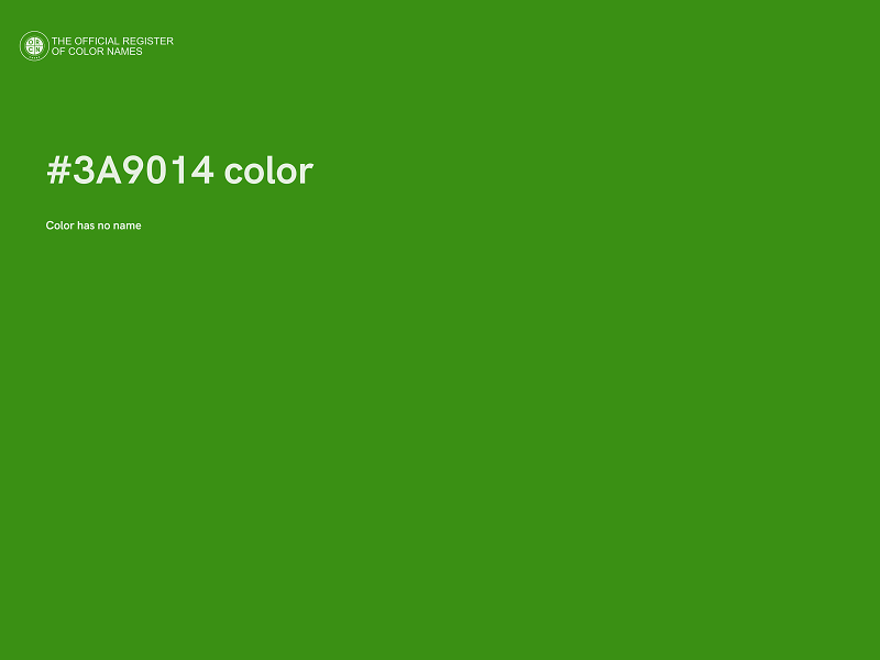 #3A9014 color image