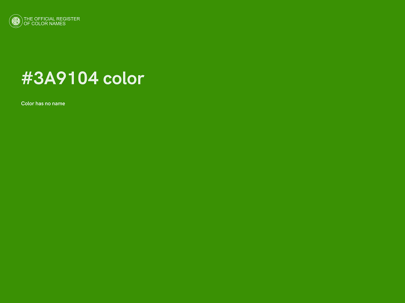 #3A9104 color image