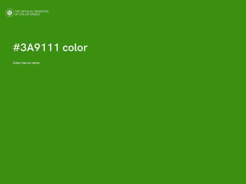 #3A9111 color image
