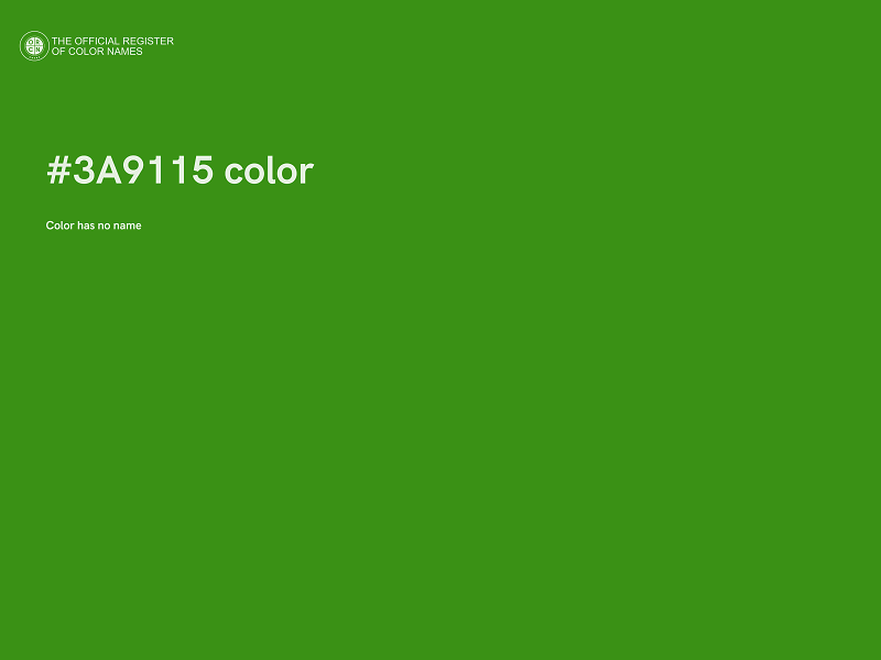 #3A9115 color image