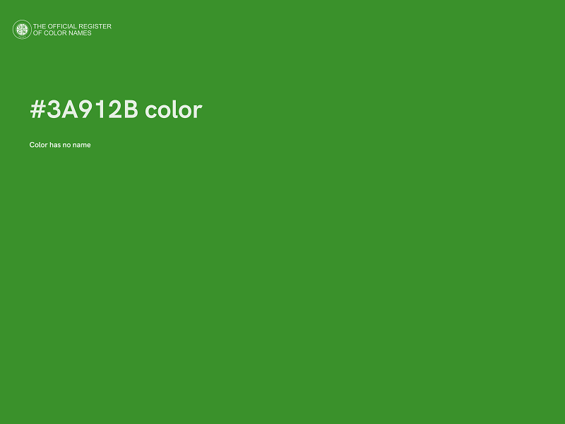 #3A912B color image