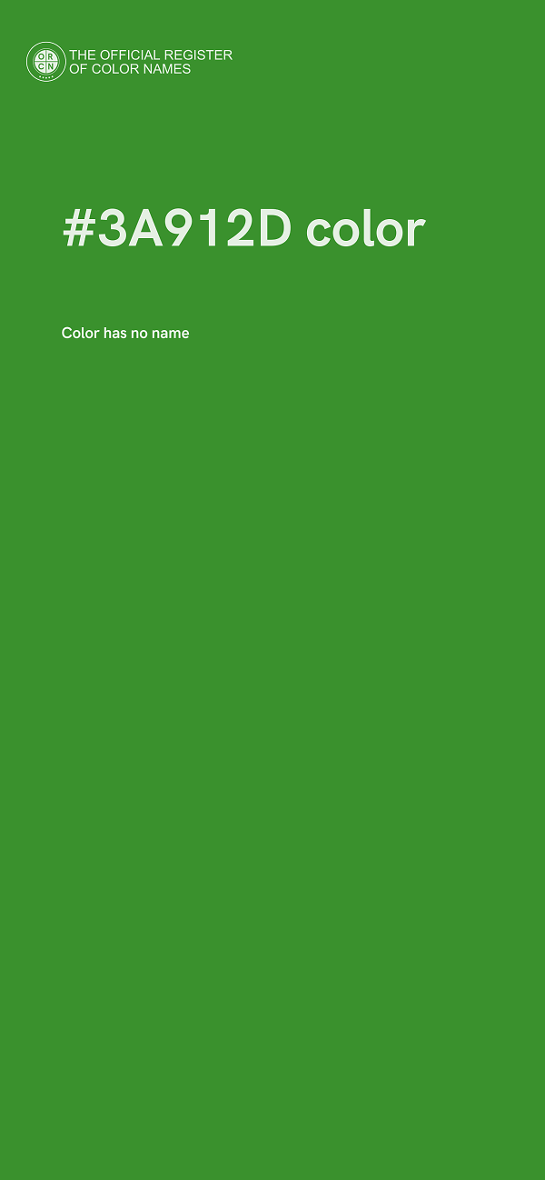 #3A912D color image