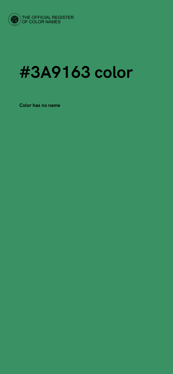 #3A9163 color image