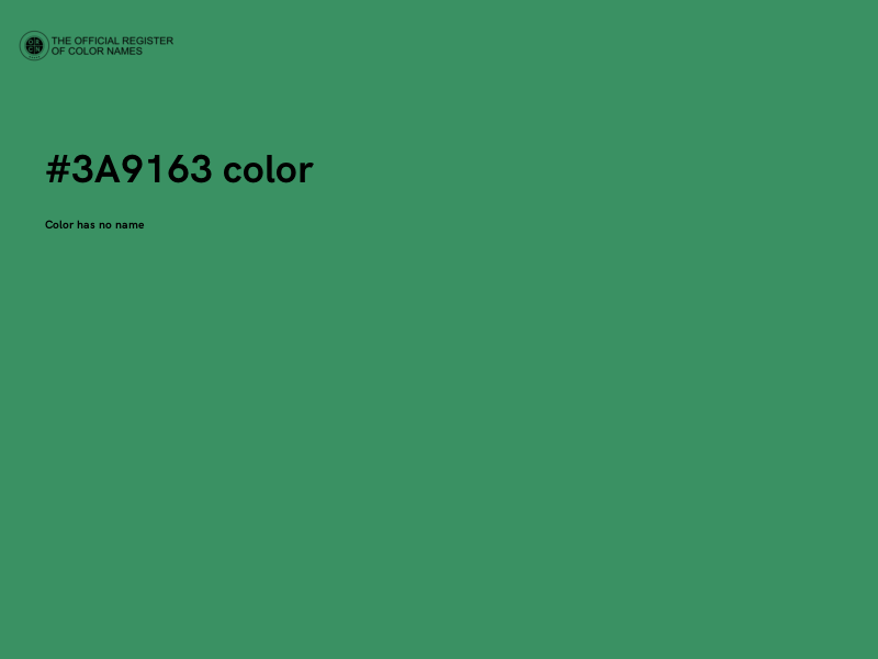 #3A9163 color image