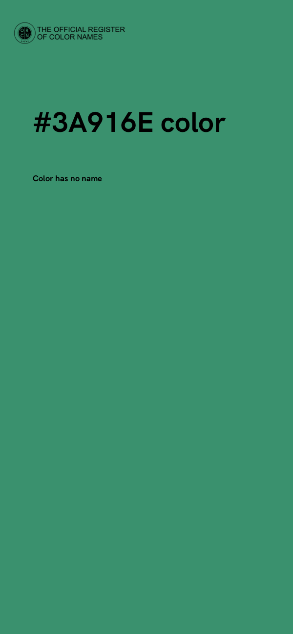 #3A916E color image
