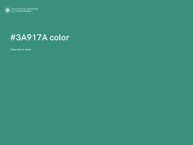 #3A917A color image