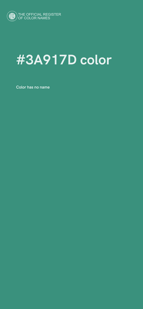 #3A917D color image