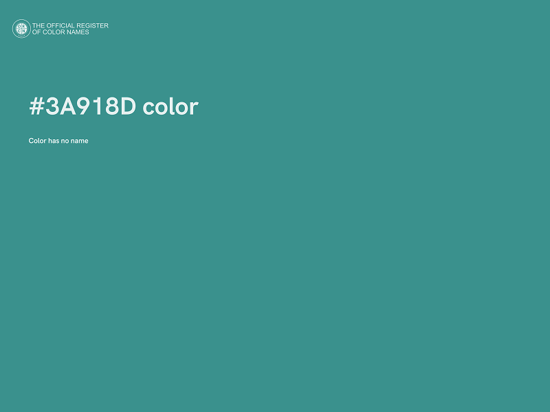 #3A918D color image