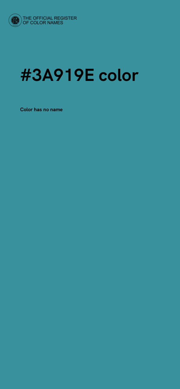 #3A919E color image