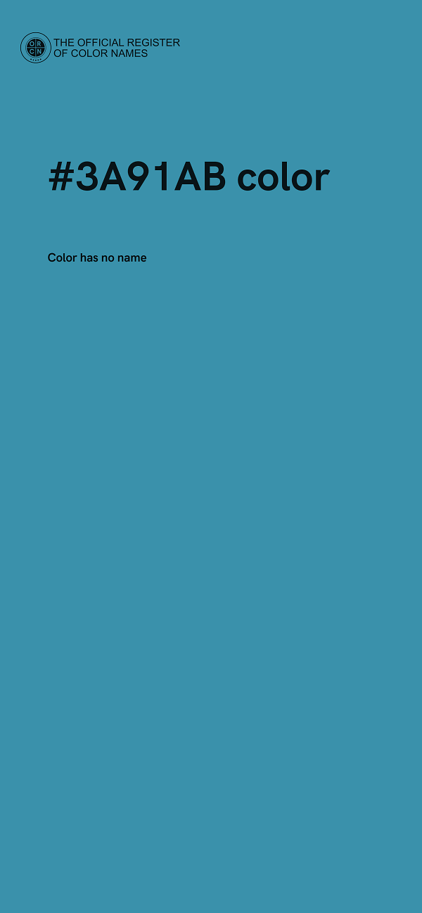 #3A91AB color image