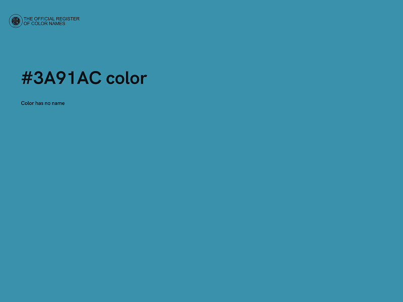 #3A91AC color image