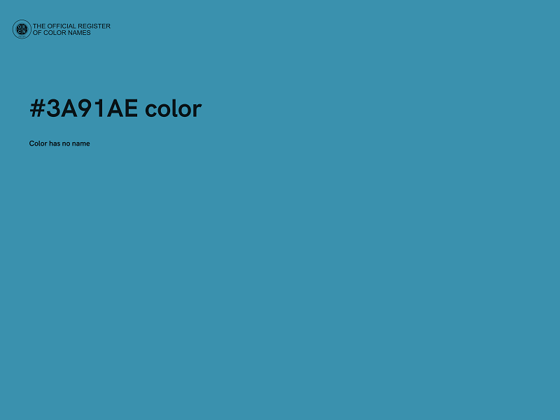 #3A91AE color image