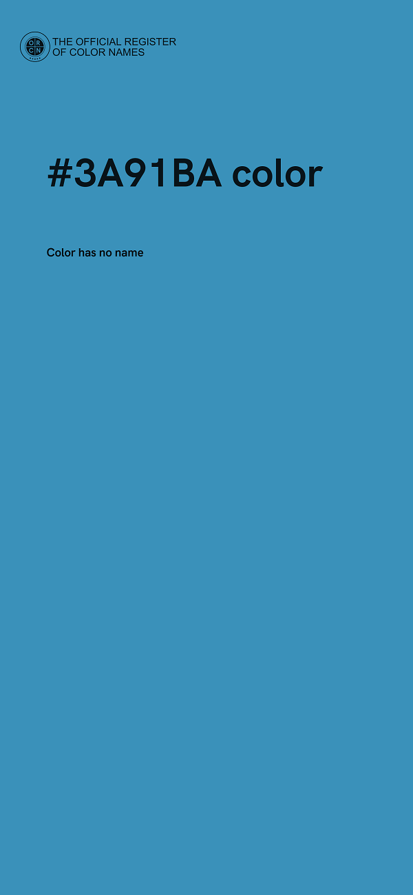 #3A91BA color image