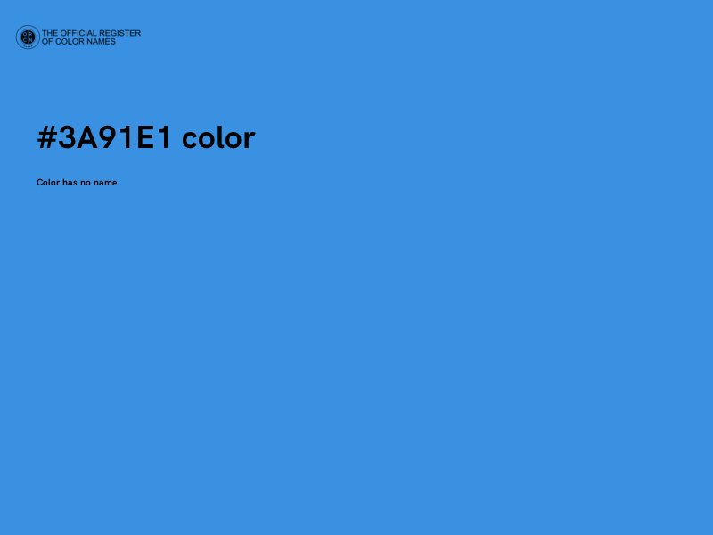 #3A91E1 color image