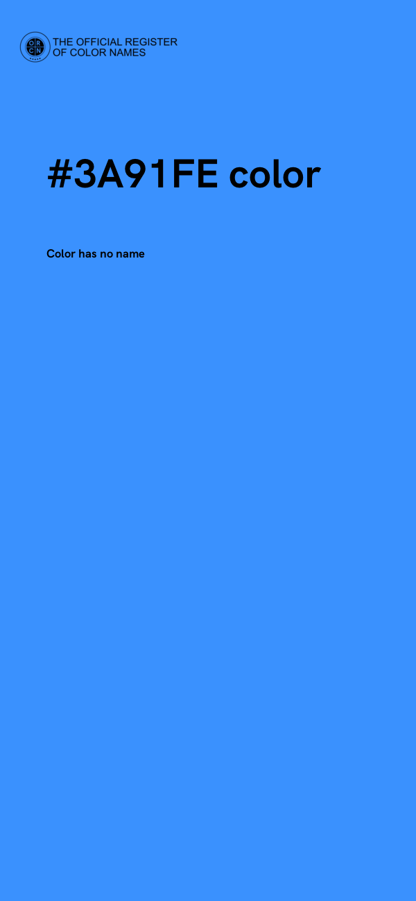 #3A91FE color image