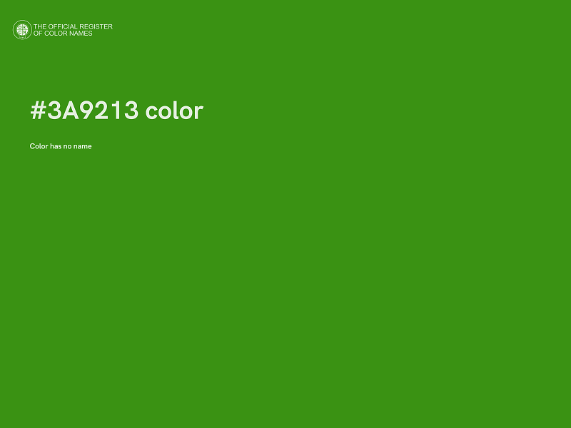 #3A9213 color image