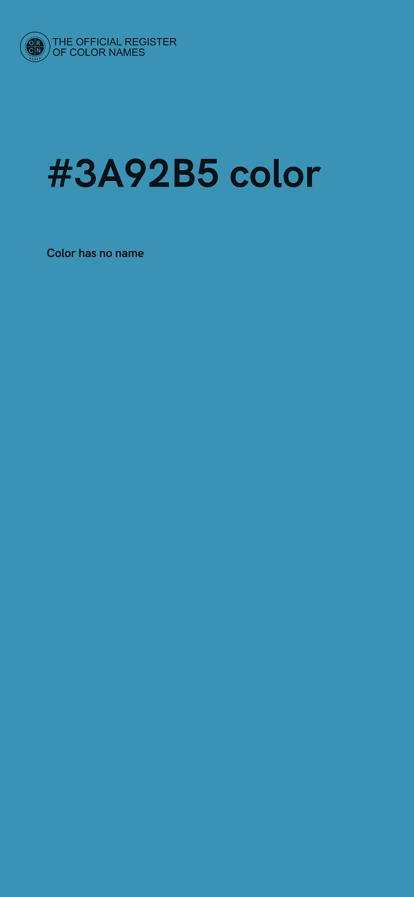 #3A92B5 color image