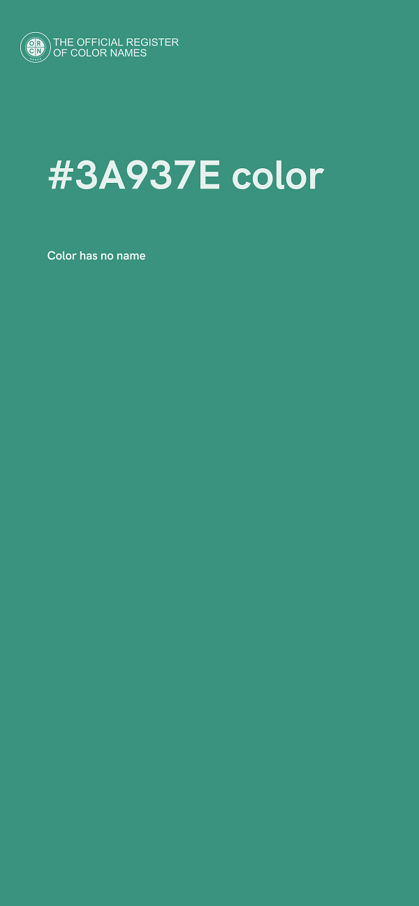 #3A937E color image