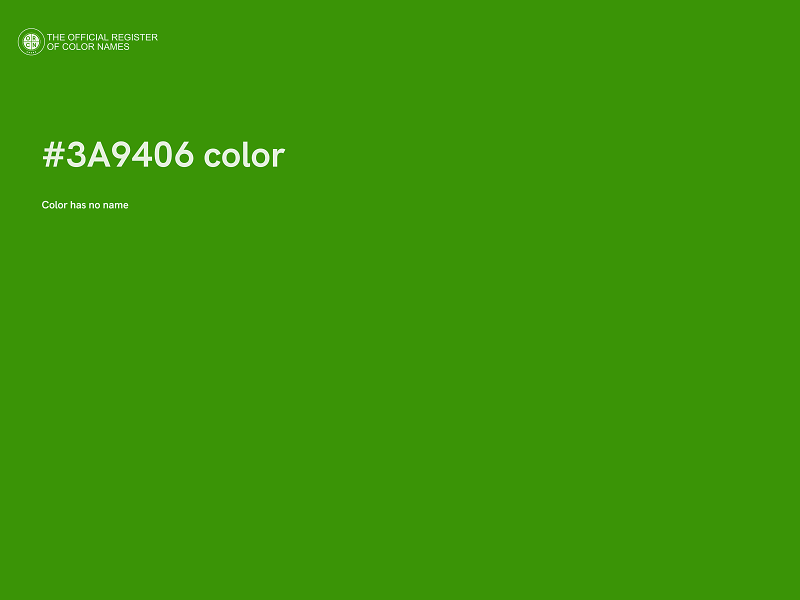 #3A9406 color image