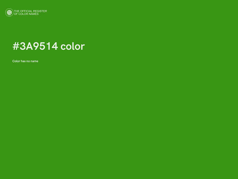 #3A9514 color image