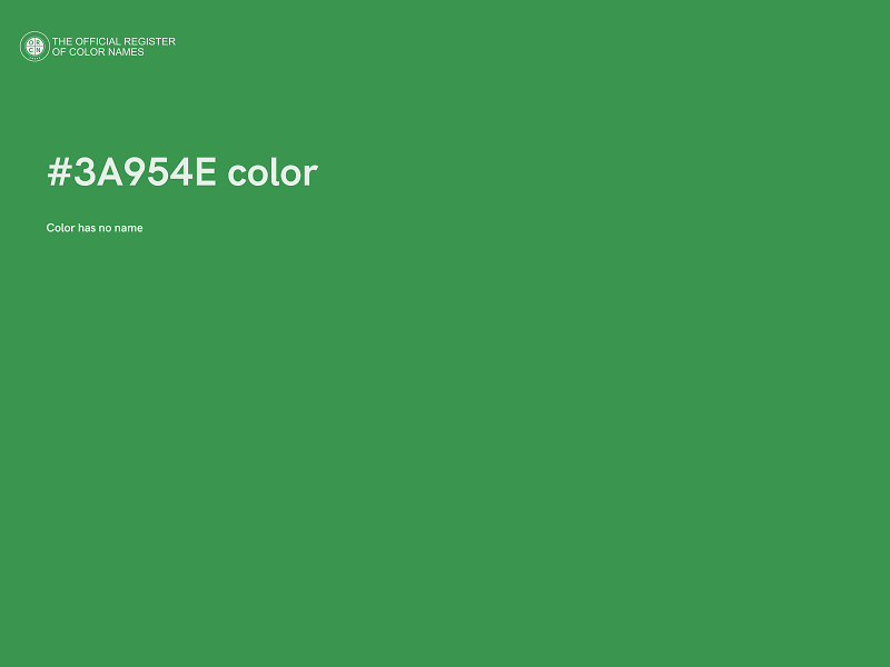 #3A954E color image