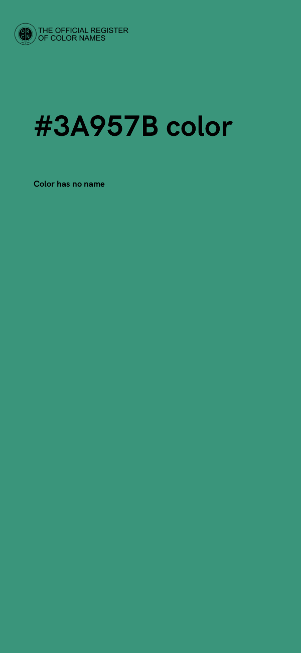#3A957B color image