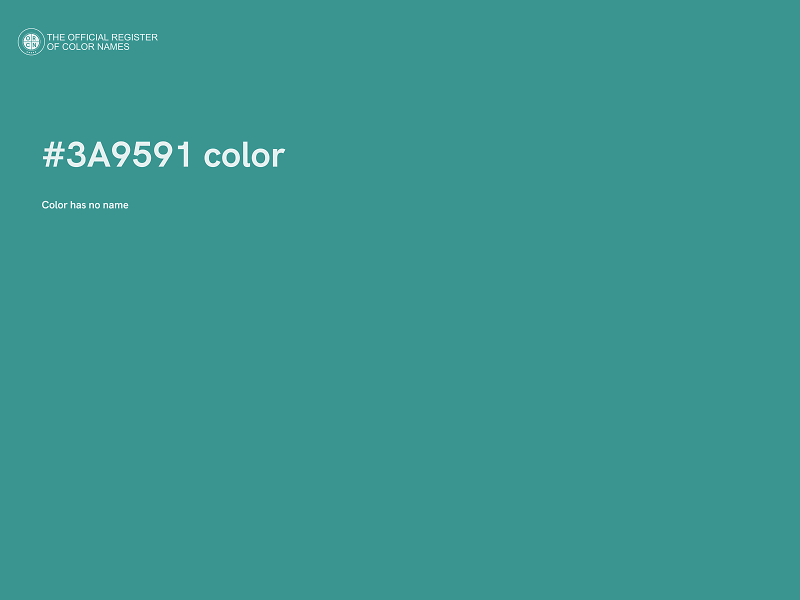 #3A9591 color image