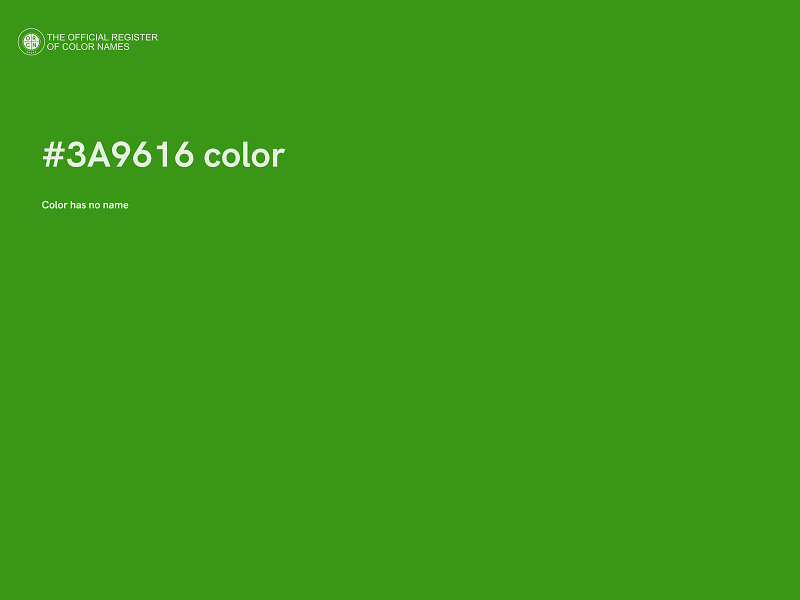 #3A9616 color image