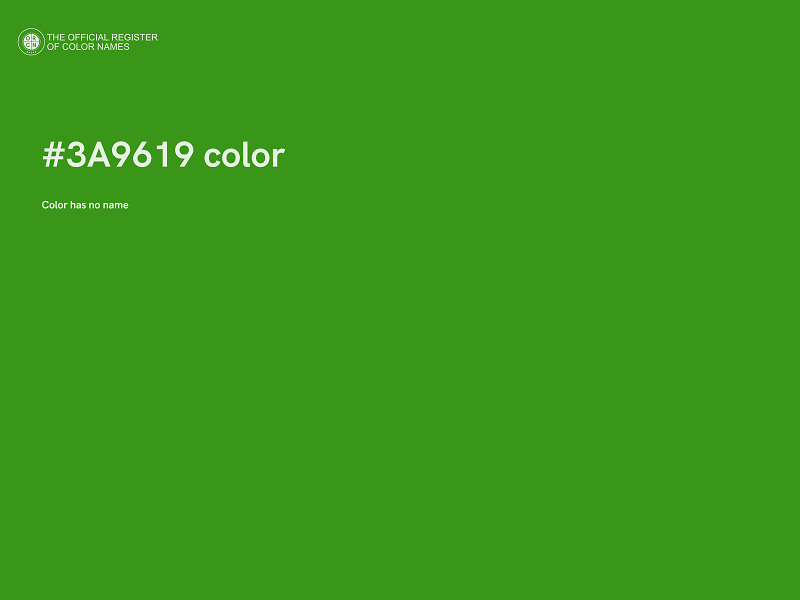 #3A9619 color image