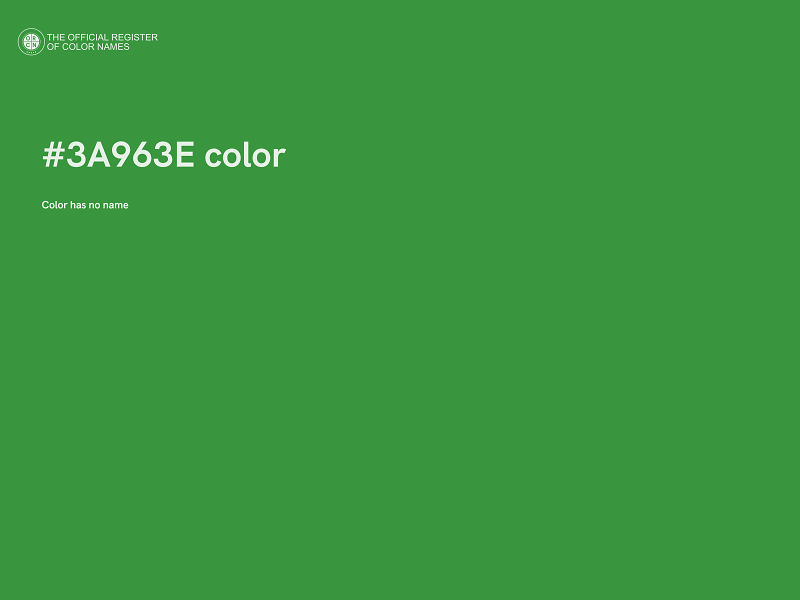 #3A963E color image