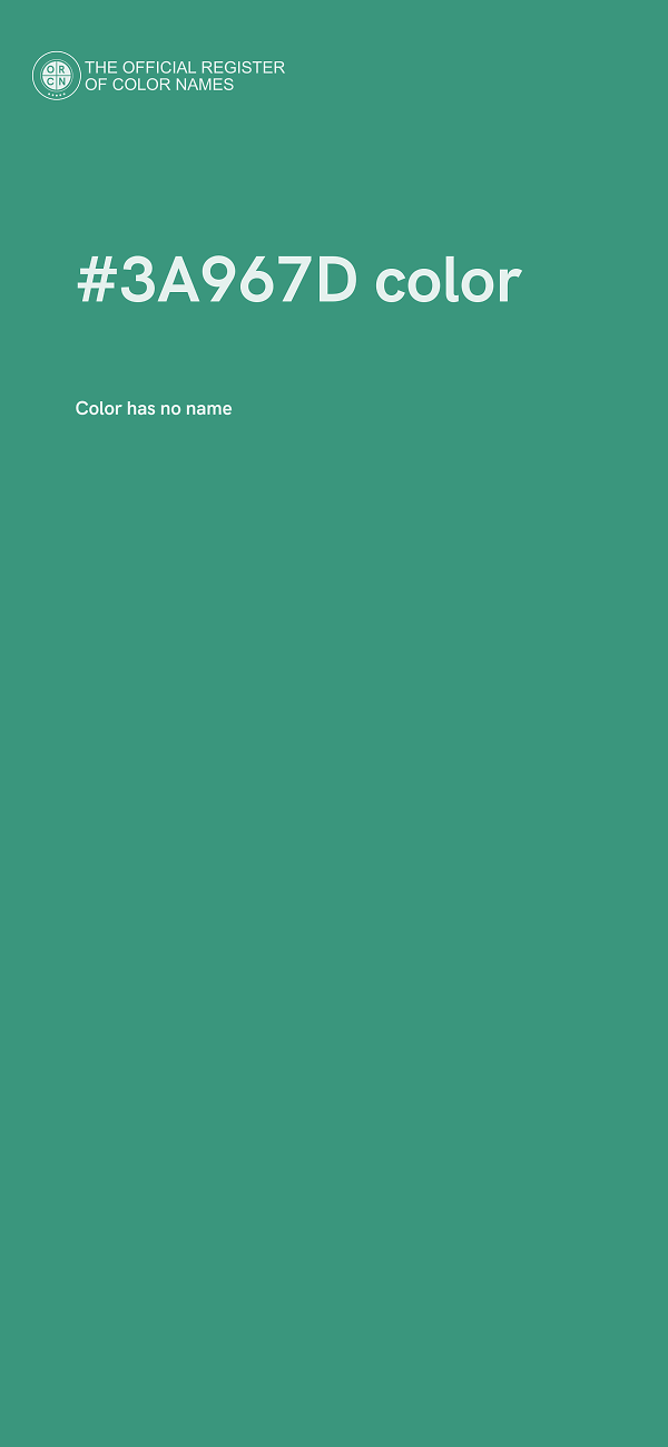 #3A967D color image