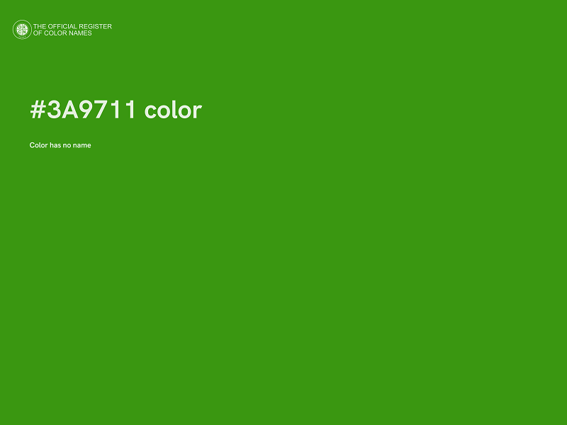 #3A9711 color image