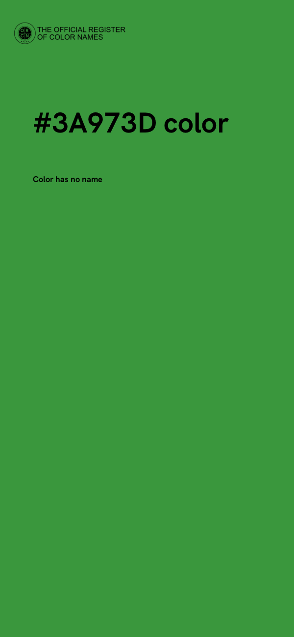 #3A973D color image
