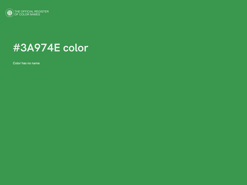 #3A974E color image