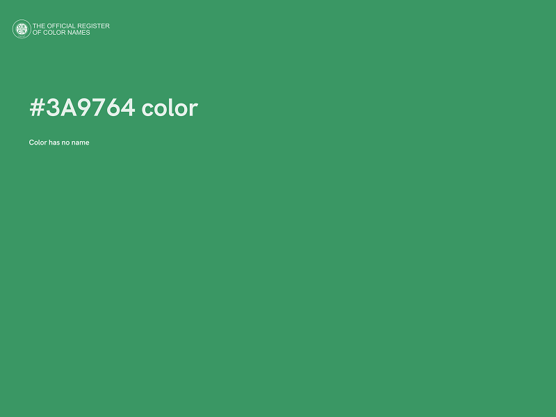 #3A9764 color image
