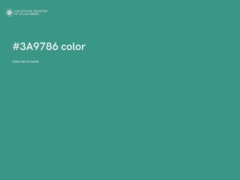 #3A9786 color image