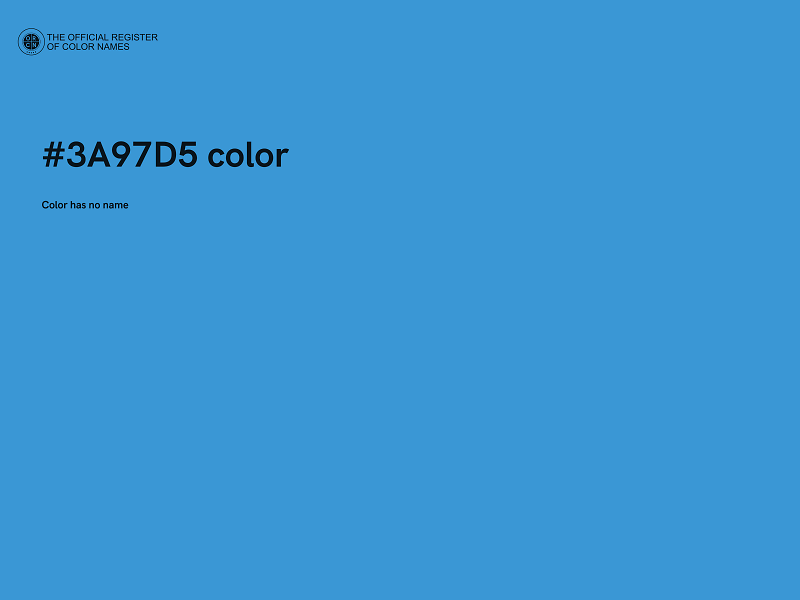 #3A97D5 color image