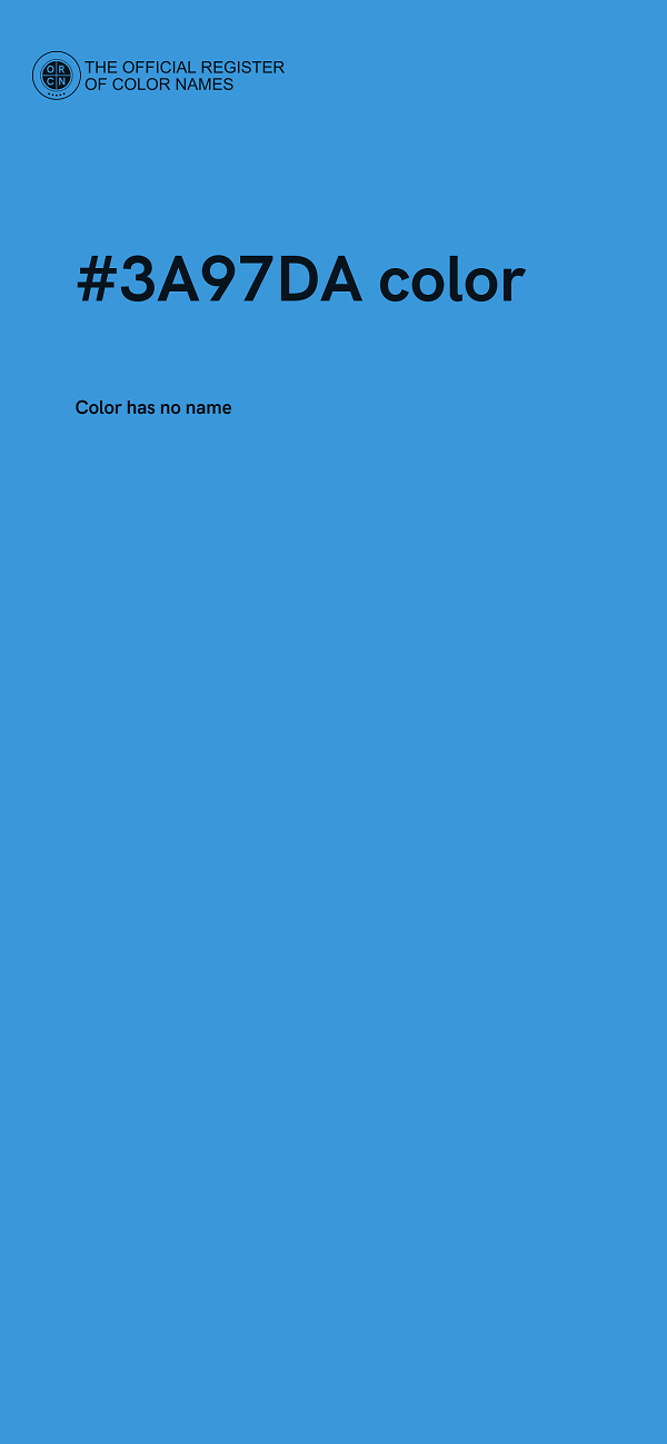 #3A97DA color image