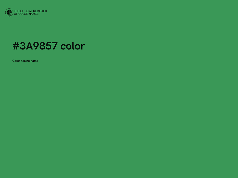 #3A9857 color image